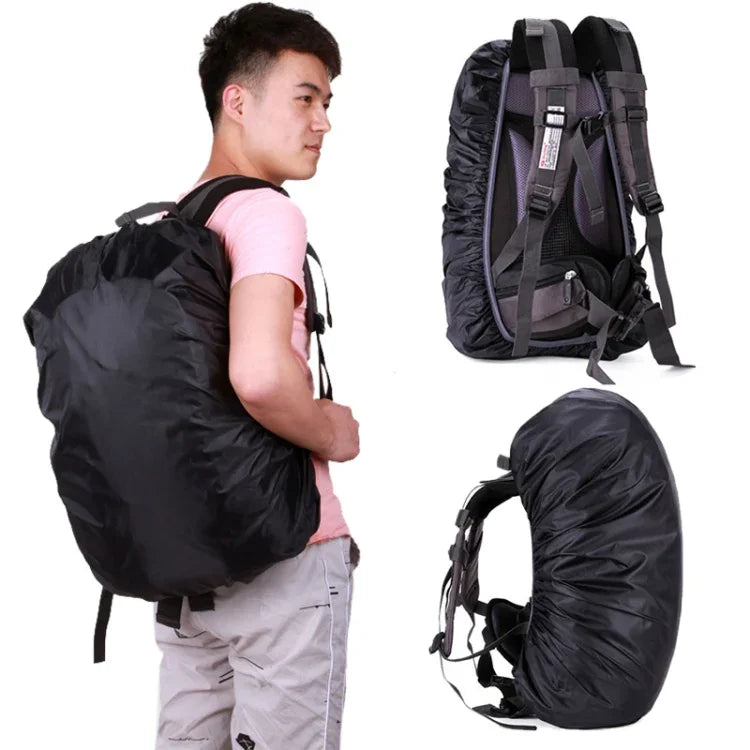 Capa de Chuva Ajustável, Impermeável e à Prova de Poeira para Mochila, Capa Protetora Portátil e Ultraligeira, 35L, 45L, 55-60L, 70L, 80L