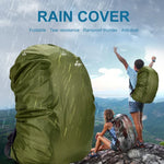 Capa de Chuva Ajustável, Impermeável e à Prova de Poeira para Mochila, Capa Protetora Portátil e Ultraligeira, 35L, 45L, 55-60L, 70L, 80L