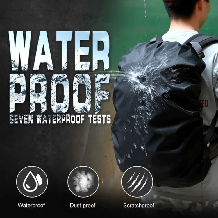 Capa de Chuva Ajustável, Impermeável e à Prova de Poeira para Mochila, Capa Protetora Portátil e Ultraligeira, 35L, 45L, 55-60L, 70L, 80L