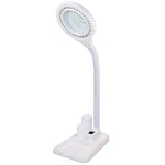 Lâmpada de Secretária LED Branca com Lupa para Trabalho, Plugue EUA, Plugue UE, Plugue GB