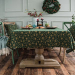 Toalha de Mesa de Linho Algodão para Festa de Natal Capa de Mesa de Jantar Retangular com Bronzeamento, 100x140cm, 140x140cm, 140x160cm, 140x180cm, 140x200cm, 140x220cm, 140x240cm, 140x260cm, 140x300cm, 90x90cm