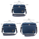 Saco térmico para almoço Durável e impermeável Cooler para escritório com alça, S, M, L
