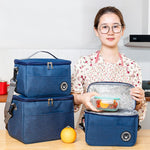 Saco térmico para almoço Durável e impermeável Cooler para escritório com alça, S, M, L