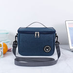 Saco térmico para almoço Durável e impermeável Cooler para escritório com alça, S, M, L