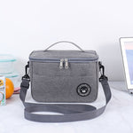 Saco térmico para almoço Durável e impermeável Cooler para escritório com alça, S, M, L