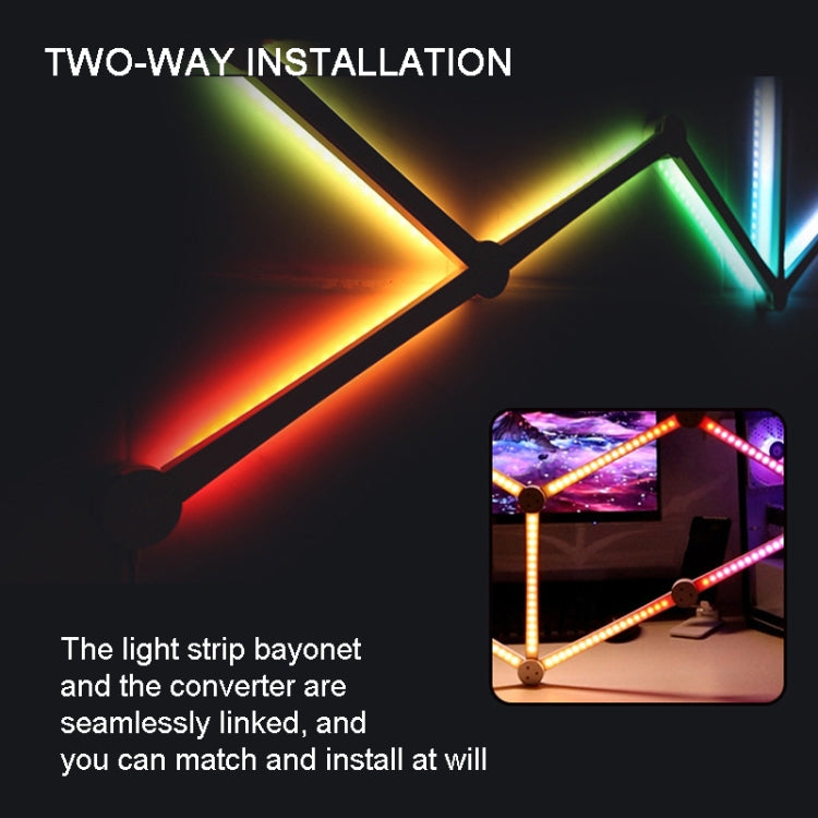 Luz Mosaico RGB Inteligente JSK-P22 Luz Rítmica Suporta Amazon Alexa / Google Assistant / DuerOS, Ficha US, Ficha EU, Ficha UK