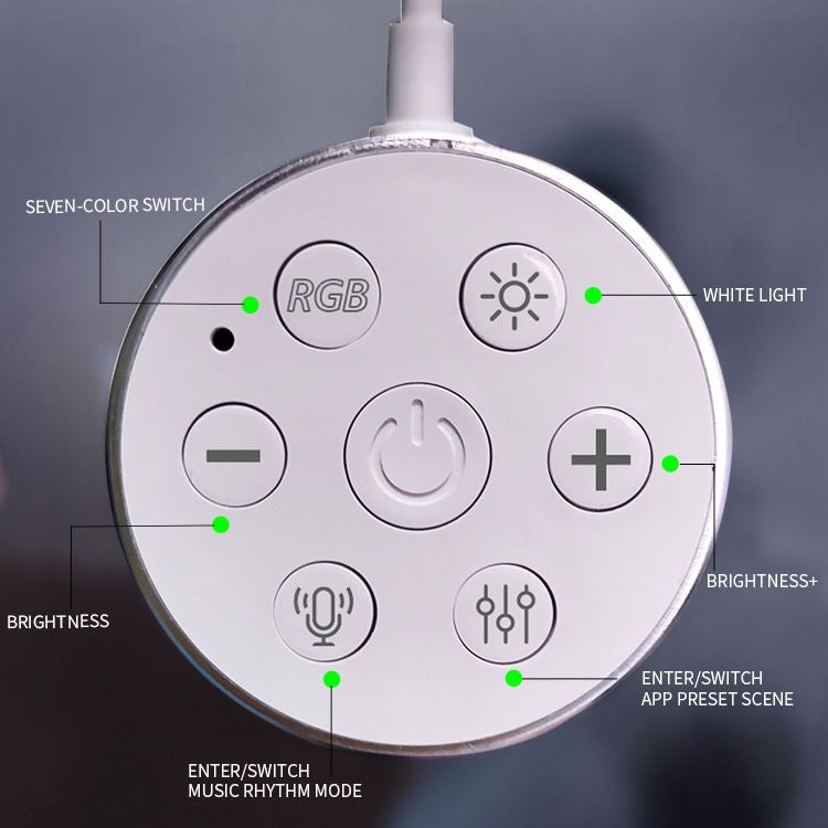 Luz Mosaico RGB Inteligente JSK-P22 Luz Rítmica Suporta Amazon Alexa / Google Assistant / DuerOS, Ficha US, Ficha EU, Ficha UK