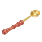 Retro Seal Fire Paint Seal Spoon Wooden Melting Wax Dedicated Measuring Spoon, Measuring Spoon