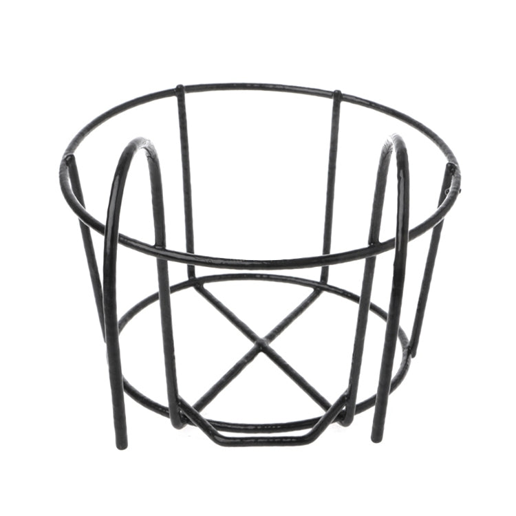 Suporte de Flores Metálico Redondo para Cerca de Varanda, Suporte de Vaso de Flores de Ferro Forjado Montado na Parede, S, M, L, XL