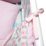 Crib Perimeter Embroidery Bunny Bedding Baby Cotton Anti-collision, 30 x 30 cm