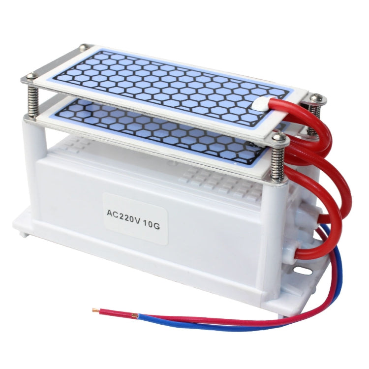 Gerador de Ozono Cerâmico Portátil com Duas Placas, Purificador de Ar Esterilizador, Purificador de Oxigénio Ativo, Gerador de Ozono Cerâmico