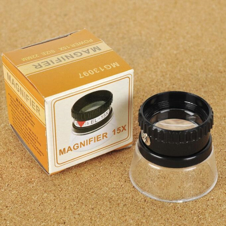 Lupa Monocular 15X Portátil de Bolso para Reparação e Mapas