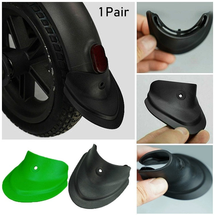 1 par para Xiaomi Mijia M365 / M365 Pro Scooter elétrico guarda-lamas universal em borracha com formato de rabo de peixe, 7,5 x 7 cm