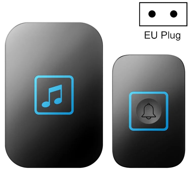 CACAZI A86 Campainha Eletrónica Musical com Controlo Remoto, Campainha Sem Fios AC Um para Um, Ficha US, Ficha UK, Ficha UE