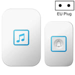 CACAZI A86 Campainha Eletrónica Musical com Controlo Remoto, Campainha Sem Fios AC Um para Um, Ficha US, Ficha UK, Ficha UE