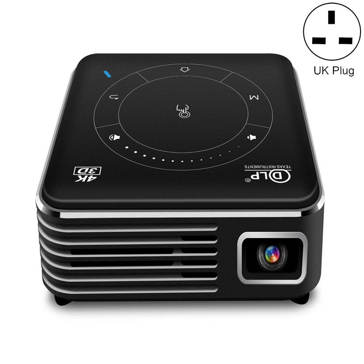 Projetor Mini 3D DLP P11 4K HD 4G + 32G Inteligente Micro Conveniente, Ficha Reino Unido, Ficha Austrália