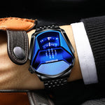 BINBOND Locomotive Concept Watch Men Live Black Technology Watch, White Net Belt White Steel Blue Face, White Net Belt White Steel White Face, Gold Net Belt Full Gold Blue Face, Gold Net Belt Full Gold Gold Face, Black Net Belt Black Steel Blue Face   ...