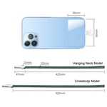 Cordão Anti-Perda para Telemóvel de Veículo com Patch, Estilo:, Modelo para Pendurar no Pescoço, Modelo Transversal