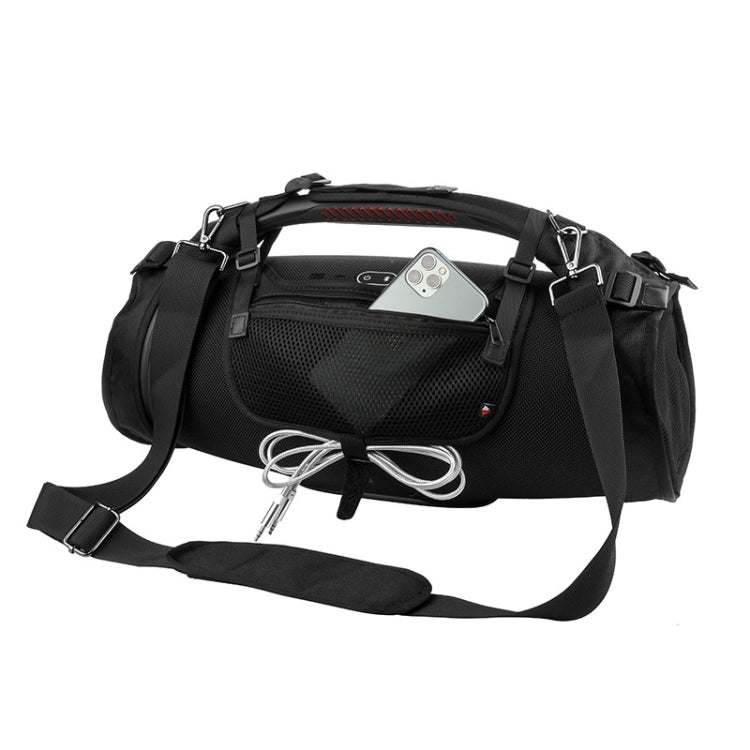 Coluna Bluetooth Bolsa de Alça Única + Bolsa para Telemóvel para JBL Boombox 1/2, Bolsa + Bolsa para Telemóvel Preta