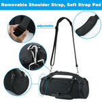 Coluna Bluetooth Bolsa de Alça Única + Bolsa para Telemóvel para JBL Boombox 1/2, Bolsa + Bolsa para Telemóvel Preta