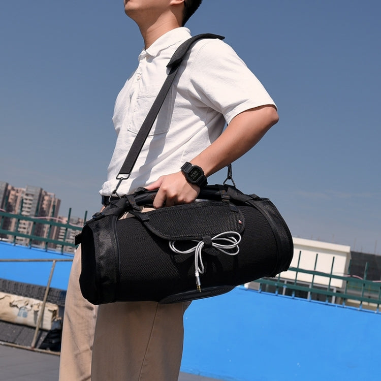 Coluna Bluetooth Bolsa de Alça Única + Bolsa para Telemóvel para JBL Boombox 1/2, Bolsa + Bolsa para Telemóvel Preta