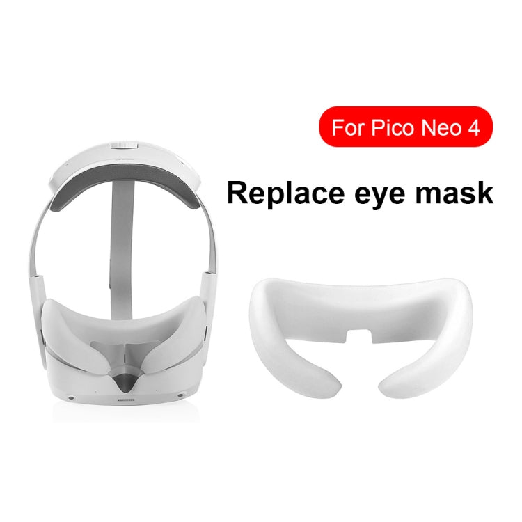 Para Pico Neo 4 Máscara de Olhos de Silicone para Óculos VR, Branco