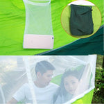 Rede Mosquiteira para Rede de Camping Exterior Ultraligeira em Nylon Dupla Tenda de Ar para Camping, 260x140cm Rosa Azul