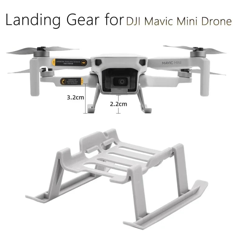 Suporte de Aterragem com Tripé Elevado e Liberação Rápida para DJI MAVIC Mini (Cinza), Para DJI MAVIC Mini
