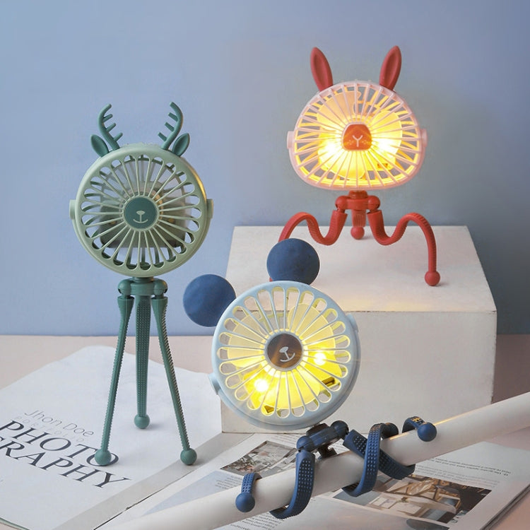 Ventoinha mini polvo luz noturna para crianças, carrinho de bebé portátil, carregamento USB, entrega de cor estilo aleatório