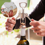 2 PCS Abridor de Garrafas de Vinho Tinto Multifuncional em Liga de Zinco, Gadgets de Cozinha, Abridor de Garrafas em Liga de Zinco