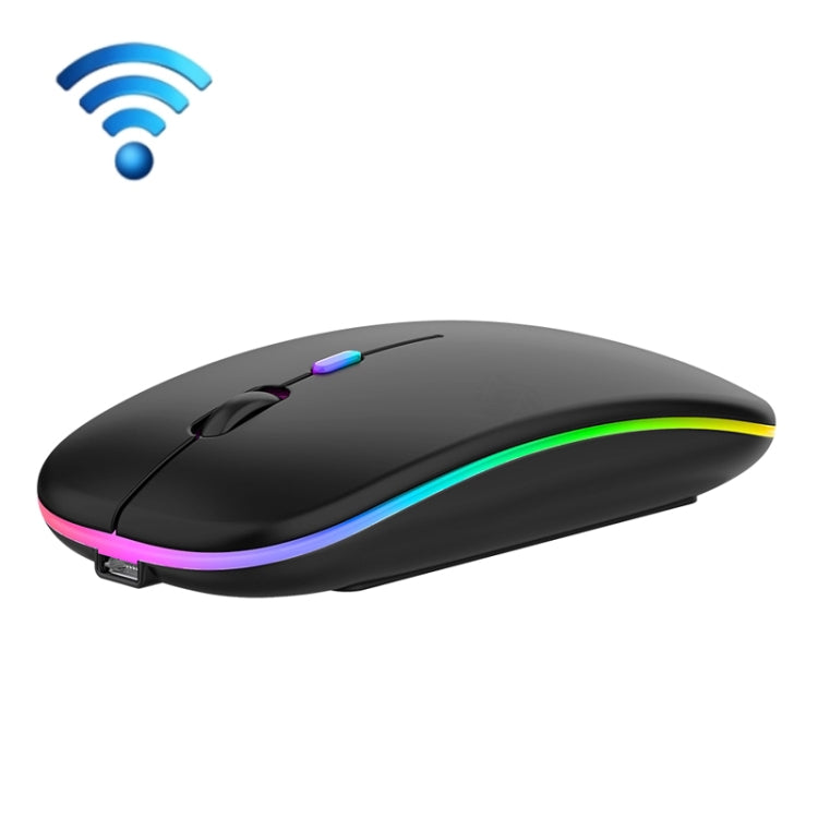 Rato Sem Fios Silencioso com 3 Teclas RGB Retroiluminado Bluetooth Modo Duplo