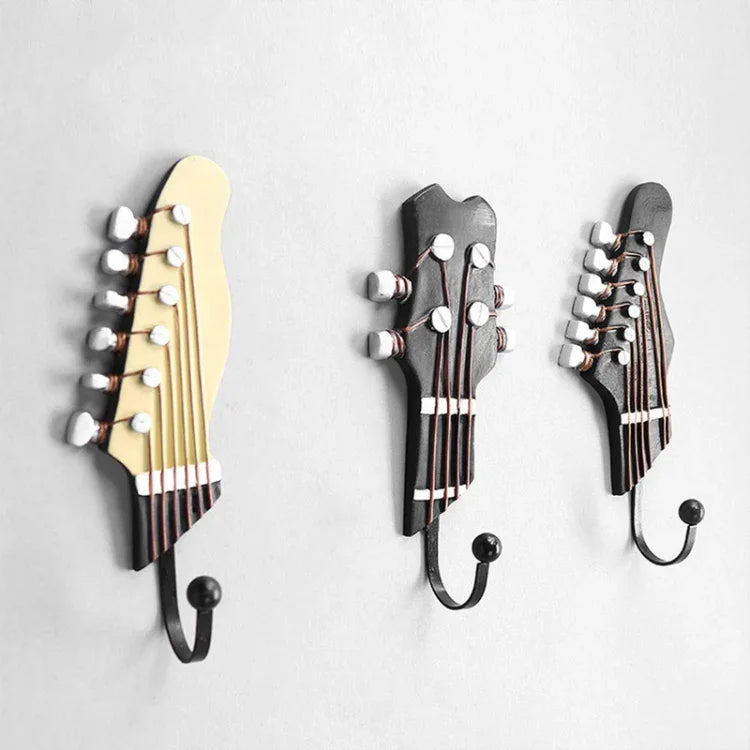 3 Peças Gancho de Decoração para Casa Forma de Guitarra, Gancho Forma de Guitarra