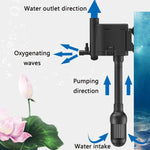 Bomba silenciosa multifuncional para filtro de tanque de peixes com oxigenação, ficha CN, JP-500GS, JP-700GS, JP-900GS, JP-1100GS, JP-1500GS