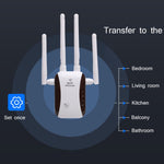 Amplificador de sinal WIFI CF-WR758AC Repetidor de melhoria de rede sem fios, Plugue UE, Plugue EUA, Plugue AU, Plugue Reino Unido