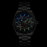 SKMEI 9194 Relógio Mecânico Automático Esqueleto Masculino com Correia de Aço, Preto, Prateado, Dourado Mostrador Preto, Dourado Rosé, Dourado Mostrador Dourado