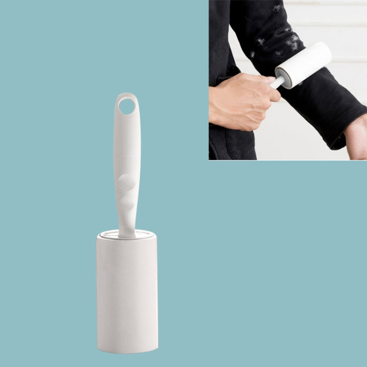 Rolo adesivo destacável de cabo longo para papel pegajoso, artefato doméstico para remover pelos de casacos, branco, cinza, damasco