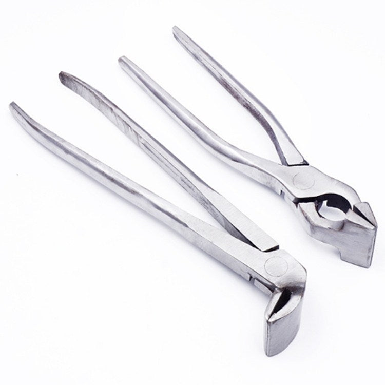 Alicate para Caixa Superior, Ferramentas para Fabrico de Couro, Bagagem, Carteiras, Mochilas, Cabeça Reta, Cabeça em Cotovelo