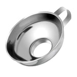 Funil Pequeno de Cozinha Doméstica em Aço Inoxidável 304 de Grande Calibre, Funil de Aço