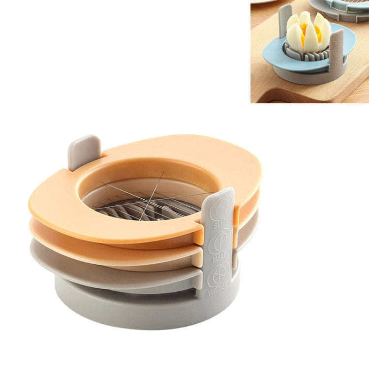 Cortador de Ovos Multifuncional 3 em 1 Ferramenta para Cortar Ovos ao Meio, Laranja, Colorido