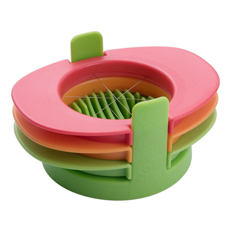 Cortador de Ovos Multifuncional 3 em 1 Ferramenta para Cortar Ovos ao Meio, Laranja, Colorido