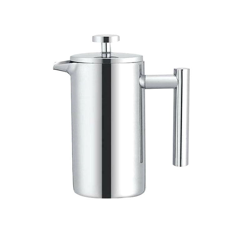 Cafeteira Francesa de Pressão em Aço Inoxidável 304, Feita à Mão, Bule de Chá, 350ml, 800ml, 1000ml
