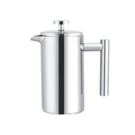 Cafeteira Francesa de Pressão em Aço Inoxidável 304, Feita à Mão, Bule de Chá, 350ml, 800ml, 1000ml
