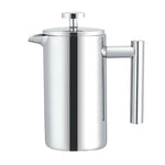 Cafeteira Francesa de Pressão em Aço Inoxidável 304, Feita à Mão, Bule de Chá, 350ml, 800ml, 1000ml