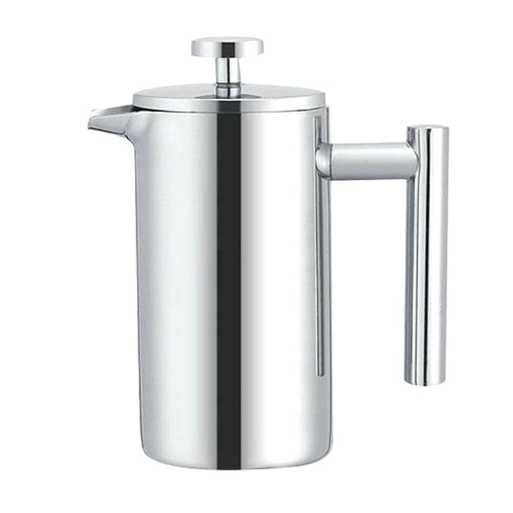 Cafeteira Francesa de Pressão em Aço Inoxidável 304, Feita à Mão, Bule de Chá, 350ml, 800ml, 1000ml