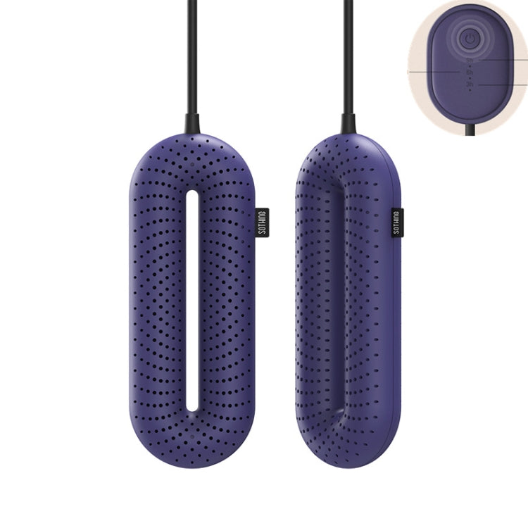 Secador de Sapatos SOTHING 220V com Desodorização, Esterilização, Secagem Rápida, Aquecedor para Sapatos de Inverno, Plugue CN, Edição Regular, Controlo por Fio com Temporizador