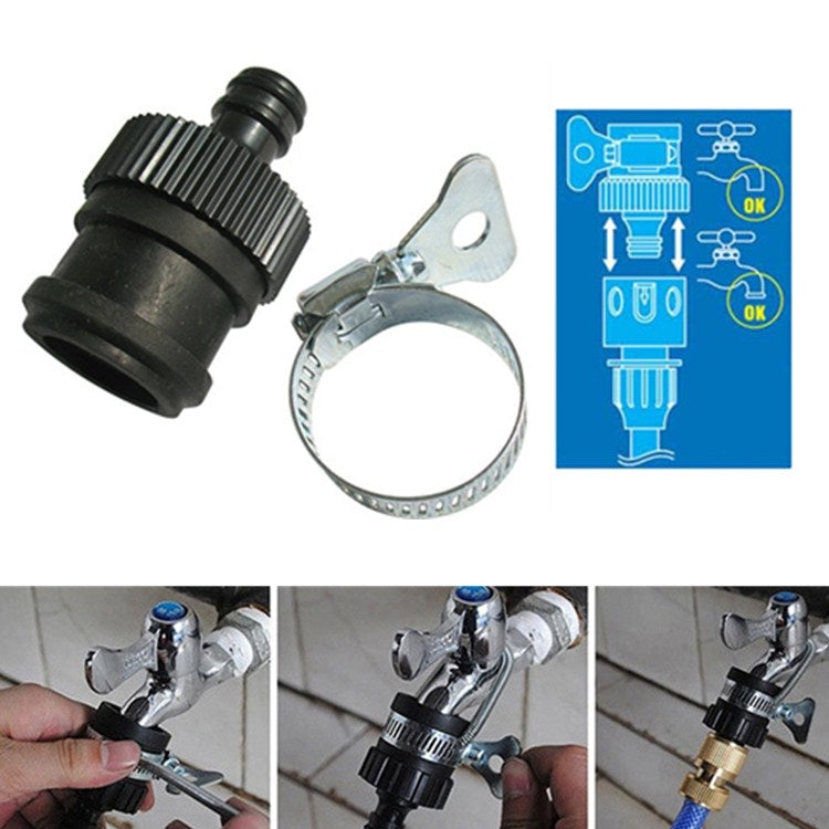 2 PCS Junta Universal para Bico de Torneira, Pistola de Água para Lavagem de Carro, Abraçadeira de Jardim, Bico de Torneira