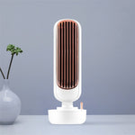 Ventoinha Torre Retro com Humidificação USB, Ventoinha Sem Hélices, Refrigeração por Água com Pulverização, Ventoinha de Secretária