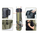 Mala Multifuncional para Vara de Pesca Bolsa para Apetrechos de Pesca Suprimentos de Pesca, Tamanho: 123x34cm, Bolsa Multifuncional para Apetrechos de Pesca, Bolsa para Vara de Pesca