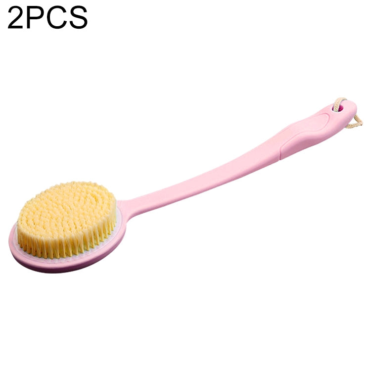 2 PCS Escova de Banho para Massagem nas Costas com Cabo Longo e Cabeça de Nylon