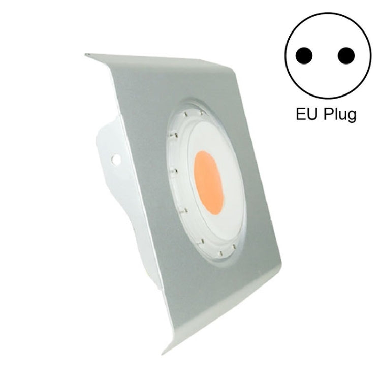 Luz de Crescimento para Plantas 75W Ultra Fina de Alta Luminosidade Espectro Completo COB para Estufa Interior com Ficha, Ficha EU